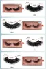 16 styles 3d visuls de vison d'épaisseur longs faux cils naturels en plein volume de coiffes de vison de coinces de cils réutilisables faux cils avec boîte de traction