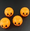 Oranje Pompoen Emmer Halloween Props Tafel Ornamenten Mini Grappige Articles Trick Behandel Candy Box Case met Cover GGA2600