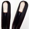 Hot Sexy Cor Amarela Longa Reta Mão Sintética Amarrada Peruca Dianteira Do Laço Sem Cola Fibra Resistente Ao Calor Cabelo Natural Linha Fina Para As Mulheres Brancas