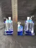 Double crystal hoses glass bongs accessories , Glass Smoking Pipes colorful mini multi-colors Hand Pipes Best Spoon glass Pipe