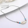 Summer Beach Bohemian Kobiety Sea Shell Charm Koraliki Choker Naszyjnik Biżuteria Prezent Nowy