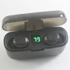 F9 TWS trådlös hörlurar Bluetooth V5.0 Hörlurar Bluetooth-headset LED-skärm med Power Bank Headset med mikrofon F9-5 öronproppar