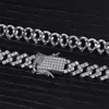 الهيب هوب الرجال الماس والهيب هوب سوار 7 8INCH طويل ميامي سلسلة الكوبية أساور ذكر الهيب هوب مجوهرات