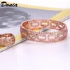 Donia joyería brazalete de lujo fiesta moda europea y americana gran clásico geométrico cobre micro-incrustaciones anillo de circón conjunto mujer2870