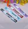 100 paires/lot expédition rapide nouvelles baguettes en acier inoxydable vaisselle chop stick faveurs de mariage cadeau avec emballage de détail LX1349