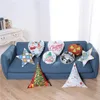 LED Luminous Pillow Case Pokrowce na Xmas Santa Claus Renifer Dynia Rzuć Poduszki Pokrywa Christmas Sofa Dekoracja 4 Style XD20721