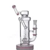 9.25 tum Teacup Glass Bong Hookahs Bubbler Oil Rig Inline Perc Burner 14 Kvinna för rökning