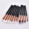 12pcs Makeup Brushes Set Eyeshadow Eyeliner Correcteur Blusher Contour Foundation Powder Cosmetic Brushes Set Tool Dhl TM1499458676