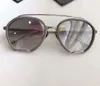 Fashion Pilot Sunglasses for Men tb 810 Gray Frame Silver Flash Lens gafas de sol Glasses mens sunglasses with box