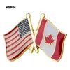 米国インドの国旗ラペルピンフラッグバッジラペルピンバッジブローチXY0295