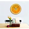 Fruit Wall Clock Laranja Limão Frutas Lime Pomelo Modern Kitchen relógio relógio Home Decor Tropical Fruit Wall Art Timepiece