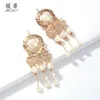 Wholesaalloy glands balancent des boucles d'oreilles pour les femmes western vacances style lustre boucle d'oreille luxe or mariage fiançailles bijoux livraison gratuite