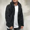 CYSINCOS Maglione da uomo di lusso caldo maglione con cappuccio giacca cappotto autunno inverno casual allentato doppio lato peluche Top chaqueta hombre