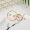 2020 Fashion Woman Hair Accessories Triangle Hair Clip Pin Metal Geometric Alloy Hairband Moon Circle Hairgrip Barrette Girls Holder