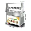 1800W Fried Ice Cream Machine Enstaka pan med avfrostningsplatta Enstaka Pan Frys Ice Pan Machine 110V 220V