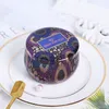 Scented candle jar empty round tinplate can DIY handmade candle tea food candy tablet accessories storage box with lid