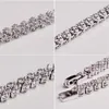 Bracelets romains pour femmes Zircon cristal bracelet luxe mode bijoux diamant bracelets porte-bonheur filles dame cadeau argent or emballage de vente au détail