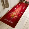 Dywany Sisher Christmas Mat Długi dywan do salonu Drukowane Dekoracje Doormat Kuchnia Łazienka Anti-Slip Dywan Poliester Carpet1