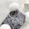 3D Panda Cute Cases For iPhone 15 14 Pro Max 13 12 11 XR XS X 8 6 Rabbit Genuine Hair Bling Diamond Fluffy Fur Girl Soft TPU Cartoon Holder Cover Luxury Skin