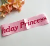 Birthday Girl Sash Soft Satin Party Favors 16th 18th 21th 25th 30th 40th 50th Sashes Grandi forniture e decorazioni per feste