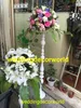 Centros de mesa de nuevo estilo para decoraciones de mesa de boda para soporte de boda blanco árbol de plumas de avestruz blanco decor0799