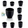 A5 Melamine Abendessen Water Cup Restaurant Schwarz Frost Nachahmung Porzellan Tabelle Tee Tasse Milch Tee Commercial Cup300e