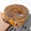 Ceinture torsadée en métal pour femme, haute qualité, nouvelle mode tendance de luxe de styliste, broche en métal, couleur or