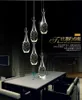 현대 럭셔리 병 Luminiers Luminaria 광택 크리스탈 식당 Led 펜던트 샹들리에 램프 Led 매달려 빛