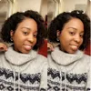 Curly Bob Lace Front Wig Brazilian Virgin Human with Baby Hair Short Curl for Black Women Side Part Pre Plucked Slightly Bleached Knots