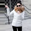 Nuovo 2019 Autunno Inverno Giacca Donna Parka Moda Cappotto femminile con cappuccio Grande collo in pelliccia sintetica Cappotto invernale donna Taglie forti 5XL