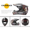 Casque de moteur Moto demi-casques visage intégral tout-terrain ATV Cross vélo de course Motocross Moto Casco hors route Capacetes250c