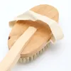 Brosses corporelles à Long manche pour bain de douche, poils de sanglier en bois, brosse arrière, brosse de douche pour la peau