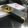 Разблокированные роскошные сотовые телефоны K8 Gold Signature с двумя SIM-картами, мобильный телефон из нержавеющей стали, кожаный корпус, MP3, Bluetooth 8800, металл Ce6609094