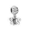 2019 NEW 100% 925 Sterling Silver pandora Maple Leaf Soldier Butterfly Barbie Charm Pendant For DIY Bracelet Women Original Jewelry Gift