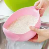 Créatif En Plastique Riz Haricots Pois Lavage Filtre Passoire Nettoyage Gadget Utile Pratique outil de cuisine livraison gratuite SN3636