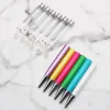 DIY Crystal Ballpoint Pen 빈 배럴 볼 펜 블랙 블루 잉크 쓰기 용품 스마트 선물 wj047