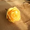 10pcs/lot Artificial rose flower head manufacturer decoration wedding decorative road lead flower wall plant fake silk rose wreath head