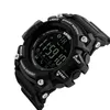 SKMEI Männer Outdoor Sport Uhr Countdown 2 Zeit Alarm Mode Digitale Uhr 5Bar Wasserdichte Armbanduhren Relogio Masculino 1384
