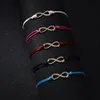 Justerbar vänskapsarmband för älskare Infinity BFF Gift Gör en önskan Armband Kvinnor Män Röd String Par Armband Smycken Gift