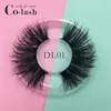 cílios 25mm Dramatic costume caixa Mink cílios Grosso Super pestanas falsas longas High Volume Mink Lashes macias