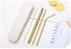 2020 Top Fashion 4Pcs Reusable Drinking Straw High Quality 304 Stainless Steel Metal Straw with Cleaning Brush For Mugs Kitchen Accessories