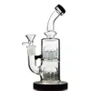 Double 12 Arms Tree Perc Thick Glass Bongs 8 Inch Oil Rigs 14mm Joint Dab Rig Water Pipes With Bowl Or Quartz Banger