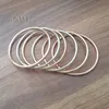 KERSTGESCHENKEN VROUWEN driekleurig roestvrij staal zilver goud rosé goud gemengd rond gladde effen manchet armband hoge kwaliteit 4 mm 2 292n