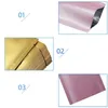 Glossy Aluminum Foil Open Top Vacuum bags Heat Seal Food Vacum Bag Matte Colored Mylar Foil Packing Sample Bags