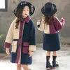 2020 Vinter New Girl's Woolen Coat Children's Western-Style Winter Clothing Big Girls Koreansk Höst och Vinter Woolen Coat Wy432