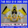 Zestaw do Ducati 748 853 916 996 998 S R 94 95 96 97 98 327HM.22 748S 853S 916R 996R 998S 748R stock Yellow 1994 1995 1996 1998 1998 Owalnia