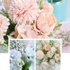 Künstliche Blumen gefälschte Pfingstrosen Seide Hortensie Bouquet Dekor Plastik Nelken Realistische Blumenarrangements Hochzeit Dekoration4411095