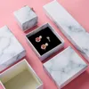 100st present Wrap Marble Ring Armband Vacker smycken Box Ins Wind Jewelry Box 5x5x3.5cm 10x10x3.5cm 22.5x5x3cm