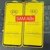 Tampa completa 6D / 9D Protetor de tela de vidro temperado AB Borda de cola para borda para Samsung Galaxy S7 M10 M20 J8 J8 Plus A8S A30 A50 550pcs / Lote