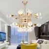 Nordic personality glass ball living room dining room chandelier post-modern simple creative model room cafe lamps and lanterns